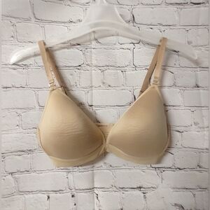 Thirdlove Seamless Stripe Wireless Bra 36C Beige
